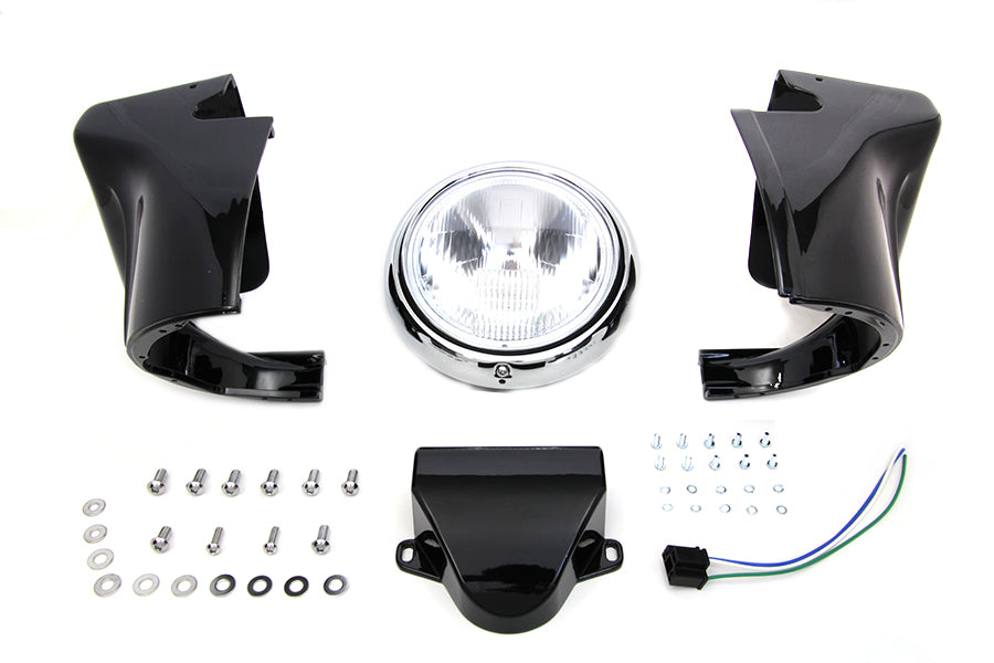 7 Headlamp Cowl Kit Black 1960 / 1984 FL