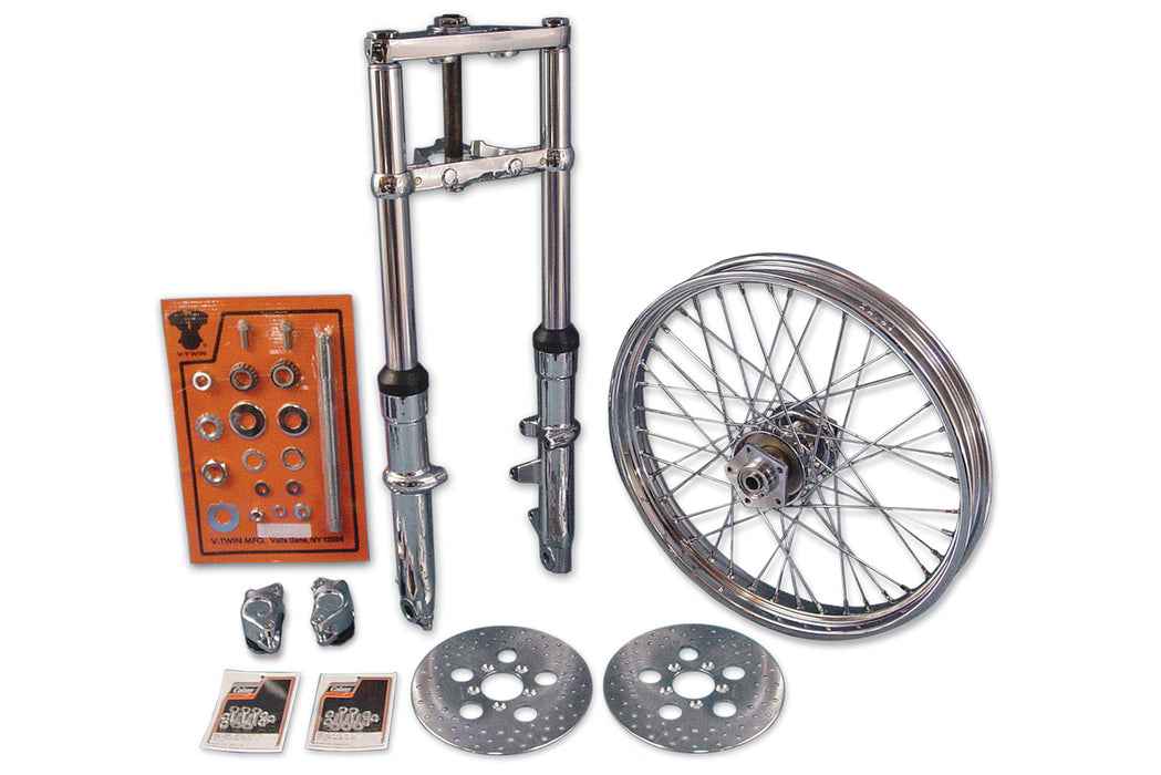 41mm Fork Assembly with Chrome Sliders 21 Wheel Dual 1980 / 1983 FX