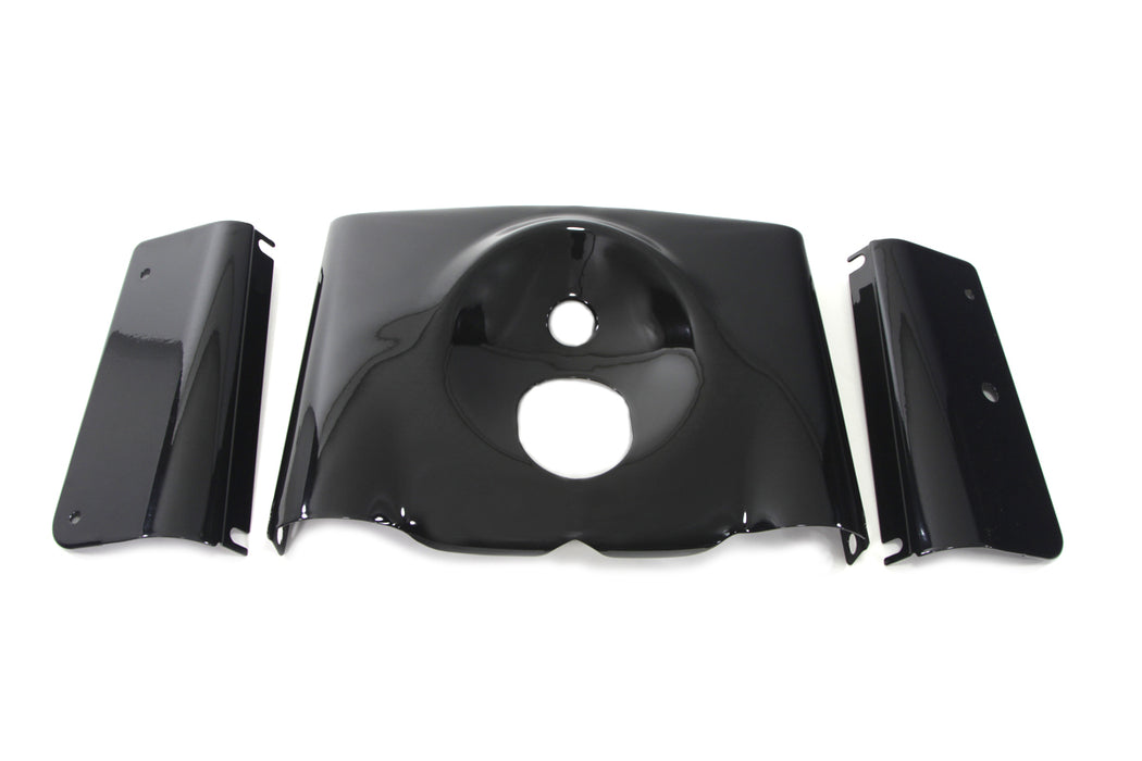 Fork Cover Kit Smooth Style Black 2000 / 2017 FLST