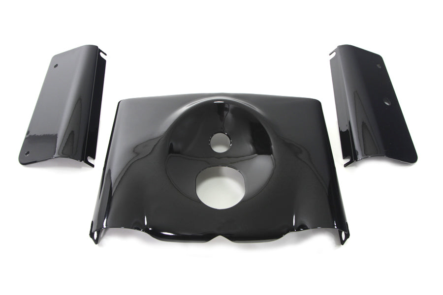 Fork Cover Kit Smooth Style Black 2000 / 2017 FLST