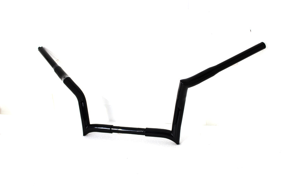 10" Z-Bar Handlebar without Indents Black 1986 / 2013 FLT 1982 / UP FLHX