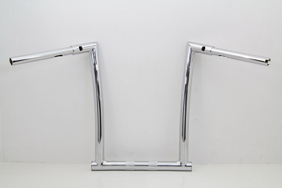 14" Chrome ChiZeled Z-Bar Handlebar with Indents 2015 / UP FLTR