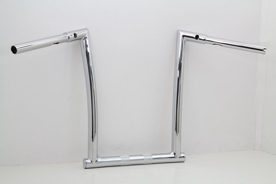 14" Chrome ChiZeled Z-Bar Handlebar with Indents 2015 / UP FLTR