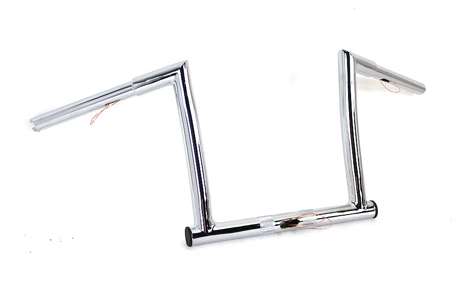12" Chrome ChiZeled Z-Bar Handlebar with Indents 2015 / UP FLTR