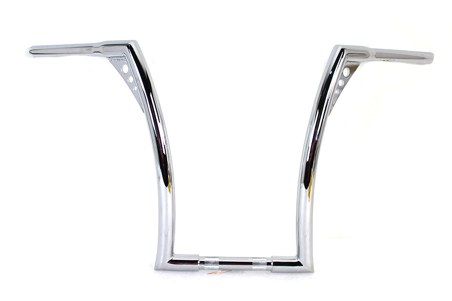 17" Chrome Z-Bar Handlebar with Indents 1982 / 1984 FL 1982 / 1984 FX 1982 / UP XL 1986 / 2017" FLST 1984 / 2017" FXST 1982 / 1994 FXR 1982 / 1994 FXR 1991 / 2017" FXD