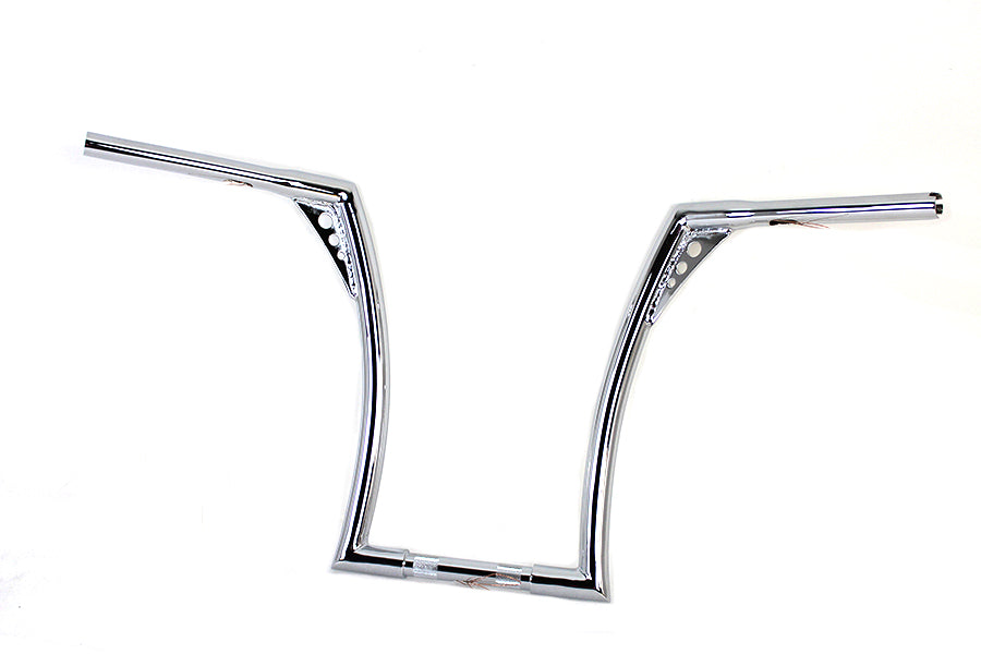17" Chrome Z-Bar Handlebar with Indents 1982 / 1984 FL 1982 / 1984 FX 1982 / UP XL 1986 / 2017" FLST 1984 / 2017" FXST 1982 / 1994 FXR 1982 / 1994 FXR 1991 / 2017" FXD
