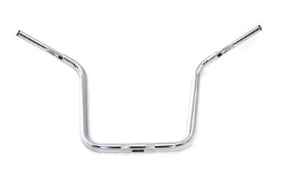 18" Rhino Ape Hanger Handlebar with Indents Chrome 0 /  Custom application for use with 1-1/4" risers"