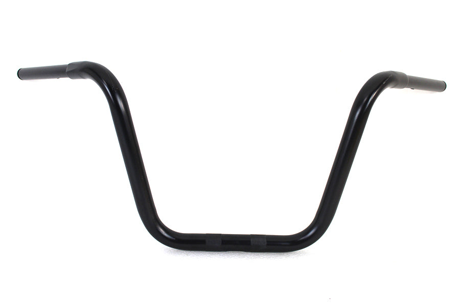 12-1/2" Rhino Ape Hanger Handlebar with Indents Black 0 /  Custom application for use with 1-1/4" risers"