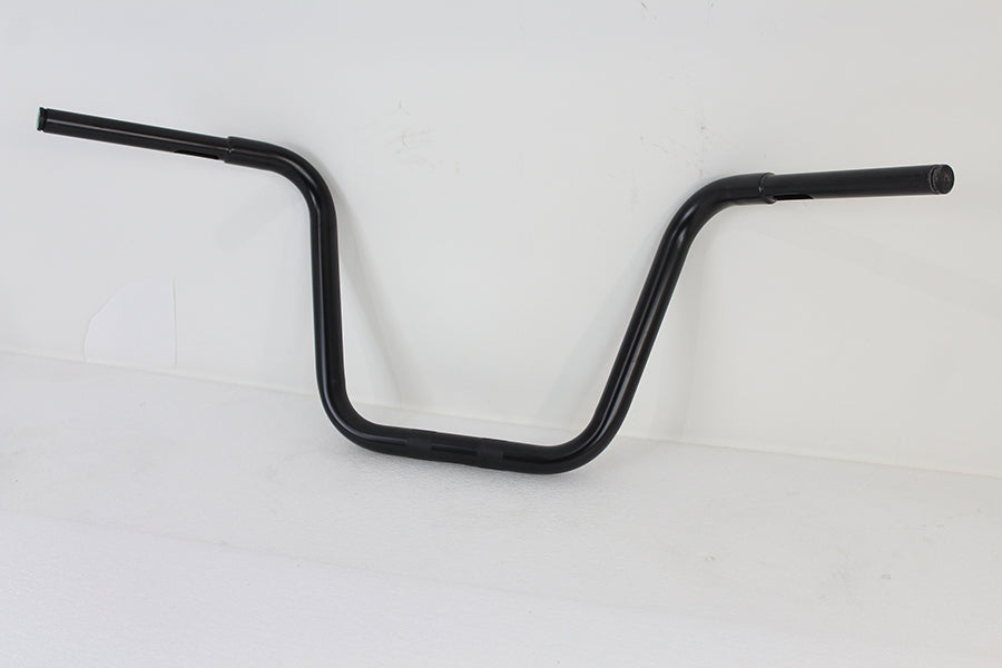 12-1/2" Rhino Ape Hanger Handlebar with Indents Black 0 /  Custom application for use with 1-1/4" risers"