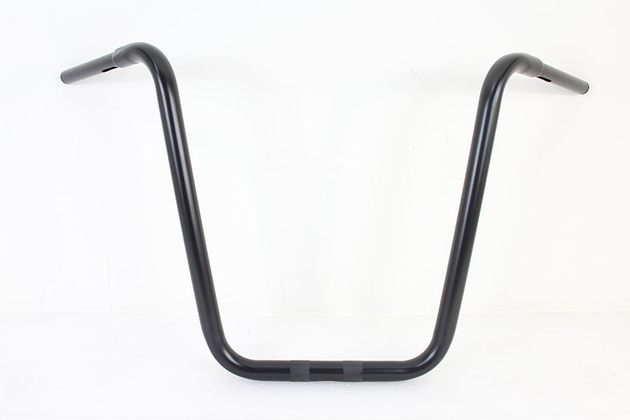 19-1/2" Rhino Ape Hanger Handlebar with Indents Black 0 /  Custom application for use with 1-1/4" risers"