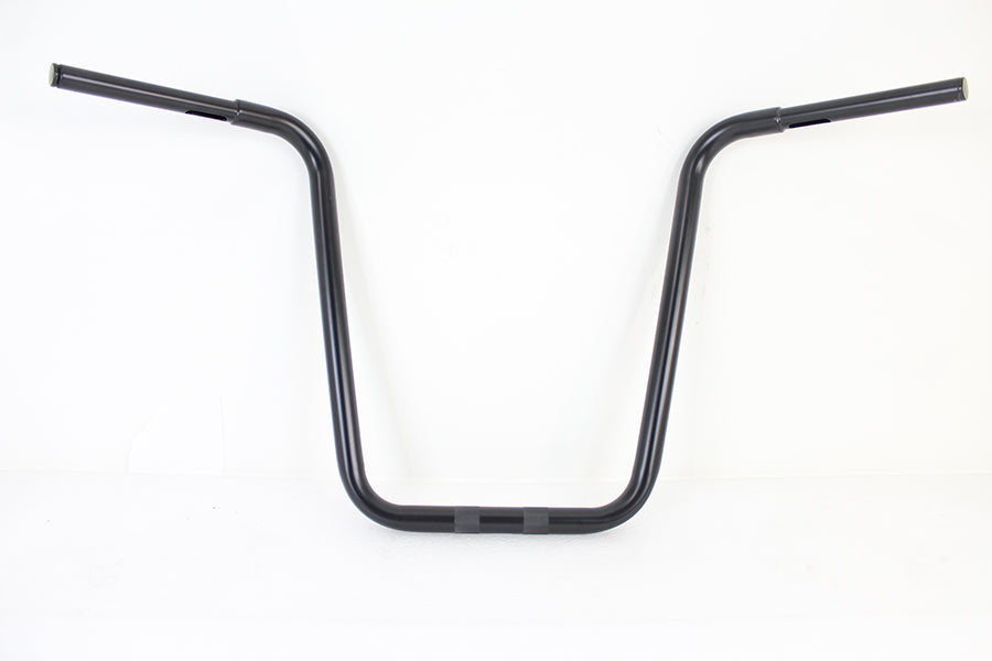 19-1/2" Rhino Ape Hanger Handlebar with Indents Black 0 /  Custom application for use with 1-1/4" risers"