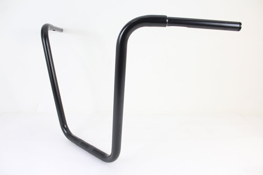19-1/2" Rhino Ape Hanger Handlebar with Indents Black 0 /  Custom application for use with 1-1/4" risers"