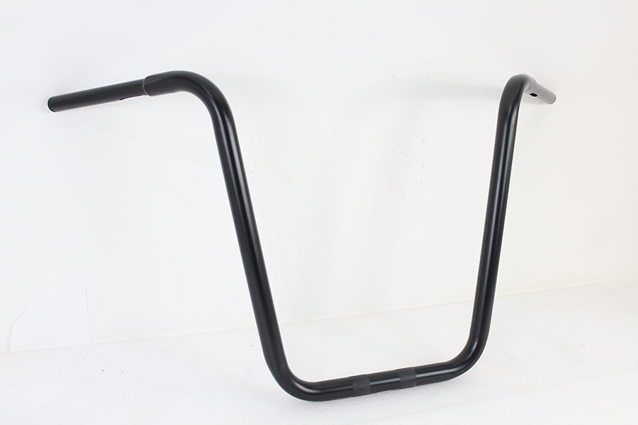 19-1/2" Rhino Ape Hanger Handlebar with Indents Black 0 /  Custom application for use with 1-1/4" risers"