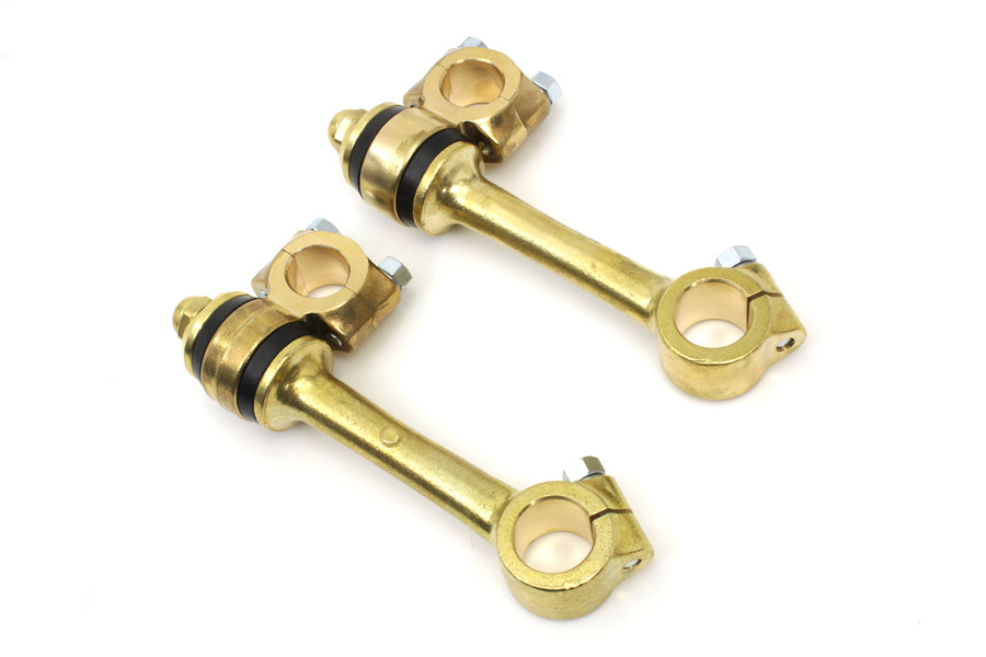 Polished Replica 5-1/2" Flander Riser Set 0 /  Custom application for 1 handlebars"