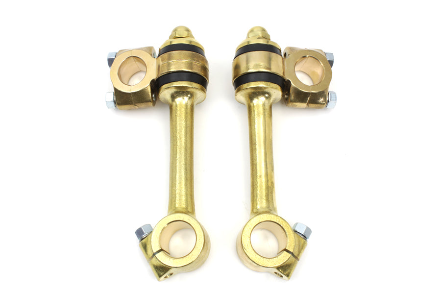 Polished Replica 5-1/2" Flander Riser Set 0 /  Custom application for 1 handlebars"