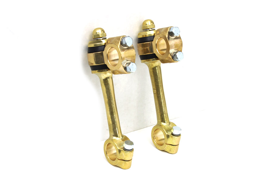 Polished Replica 5-1/2" Flander Riser Set 0 /  Custom application for 1 handlebars"