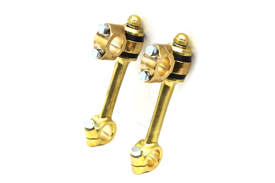 Polished Replica 5-1/2" Flander Riser Set 0 /  Custom application for 1 handlebars"