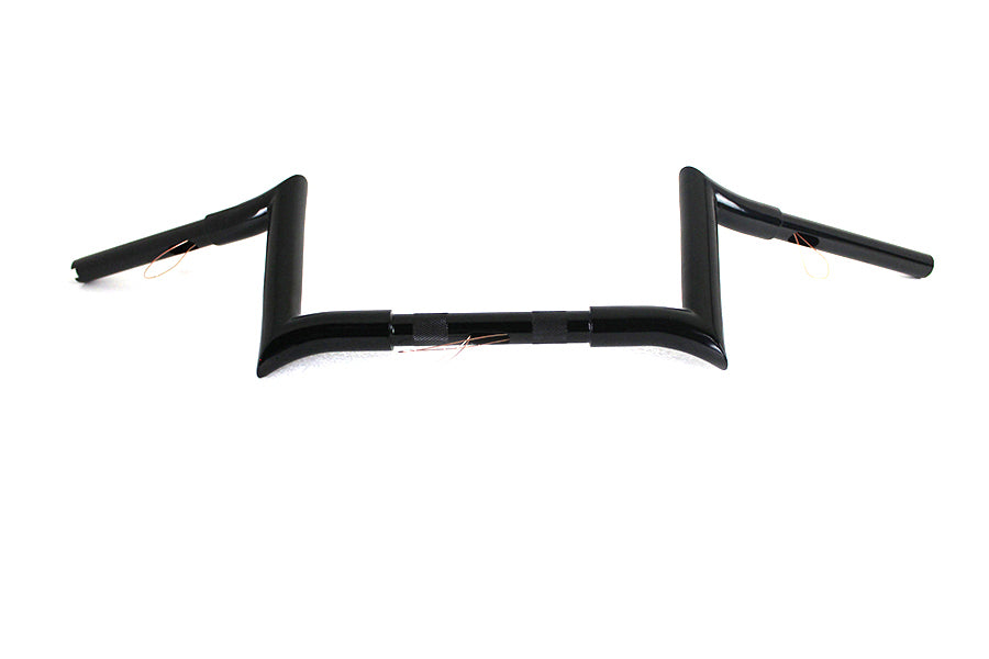8 Black Z-Bar Handlebar with Indents 1982 / 1984 FL 1982 / 1984 FX 1985 / UP XL 1986 / 2017 FLST 1984 / 2017 FXST 1991 / 2017 FXD 1984 / 1994 FXR