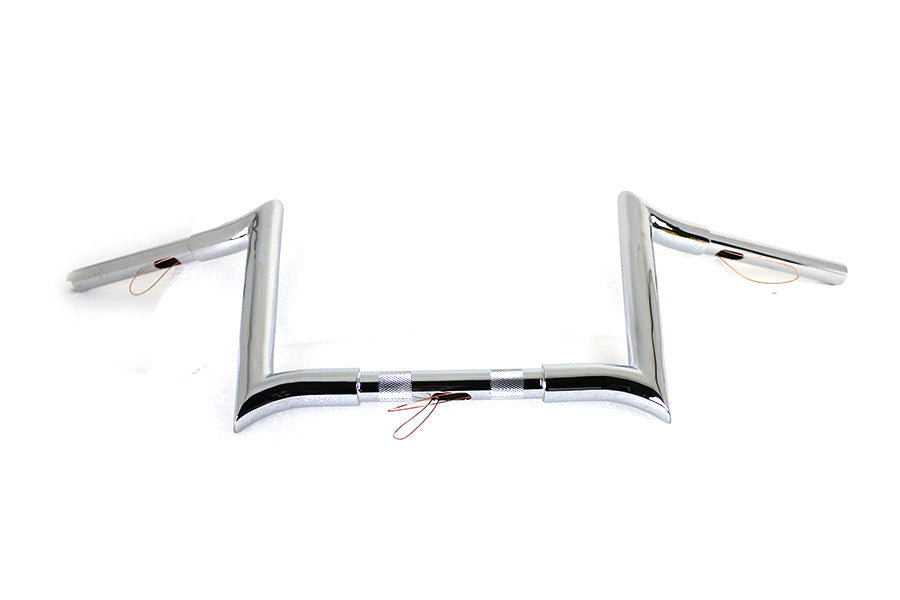 10" Chrome Z-Bar Handlebar with Indents 1982 / 1984 FL 1982 / 1984 FX 1985 / UP XL 1986 / 2017 FLST 1984 / 2017 FXST 1991 / 2017 FXD 1984 / 1994 FXR