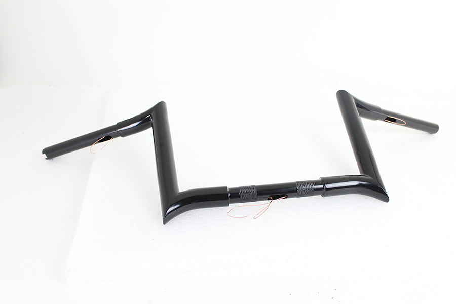 10" Black Z-Bar Handlebar with Indents 1982 / 1984 FL 1982 / 1984 FX 1985 / UP XL 1986 / 2017 FLST 1984 / 2017 FXST 1991 / 2017 FXD 1984 / 1994 FXR