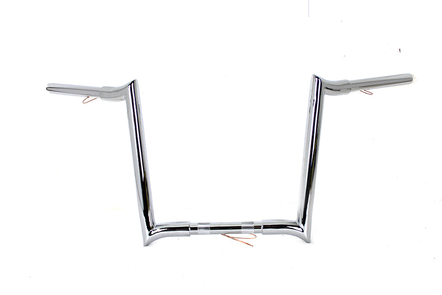14" Chrome Z-Bar Handlebar with Indents 1982 / 1984 FL 1982 / 1984 FX 1985 / UP XL 1986 / 2017 FLST 1984 / 2017 FXST 1991 / 2017 FXD 1984 / 1994 FXR