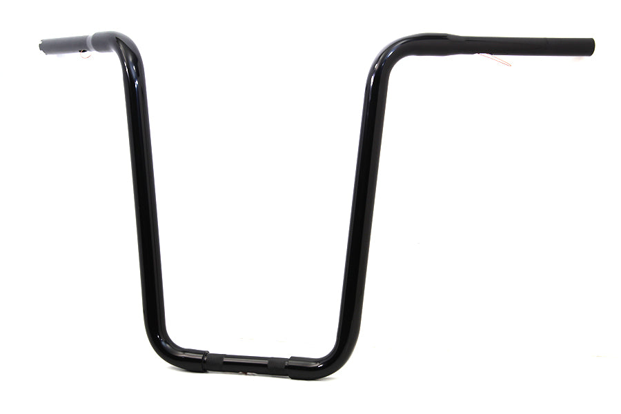 Narrow Body Ape Hanger Handlebar with Indents Black 0 /  Custom Application