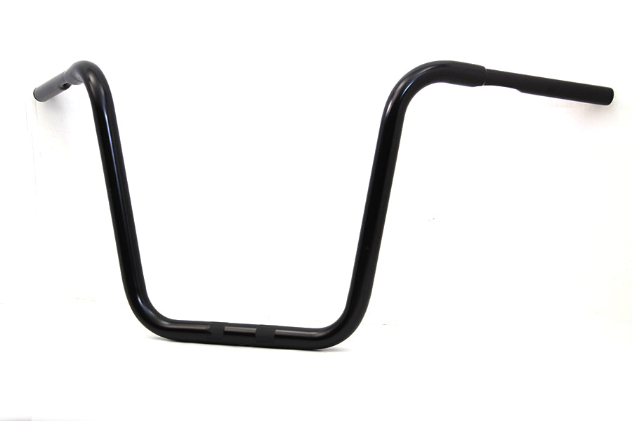 15-1/2" Rhino Ape Hanger Handlebar with Indents Black 0 /  Custom application for use with 1-1/4" risers"