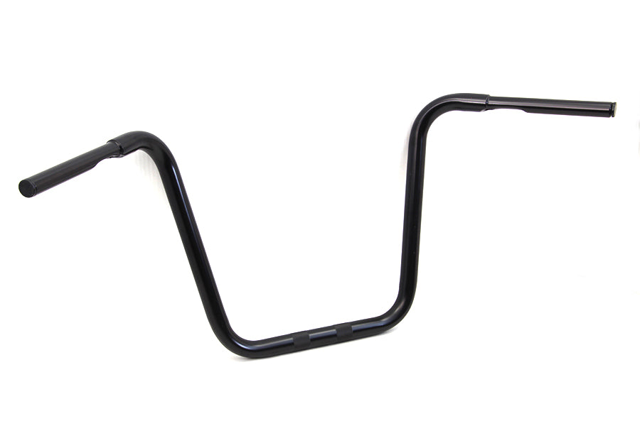15-1/2" Rhino Ape Hanger Handlebar with Indents Black 0 /  Custom application for use with 1-1/4" risers"