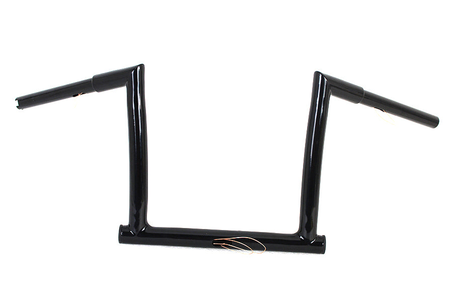 12" Black ChiZeled Z-Bar Handlebar with Indents 2015 / UP FLTR