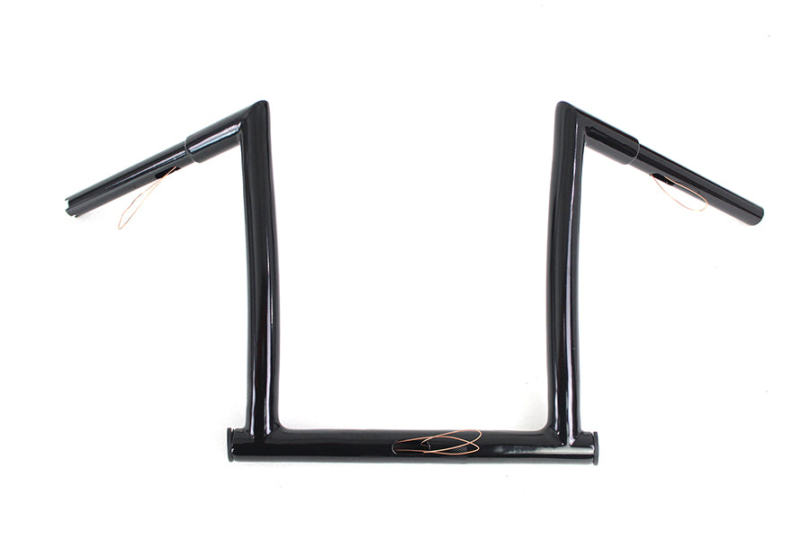 14" Black ChiZeled Z-Bar Handlebar with Indents 2015 / UP FLTR