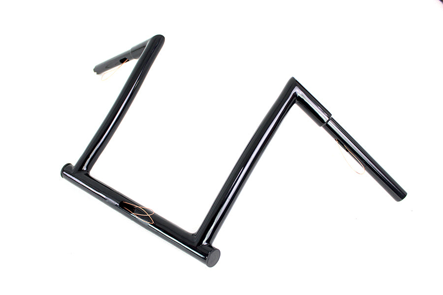 14" Black ChiZeled Z-Bar Handlebar with Indents 2015 / UP FLTR