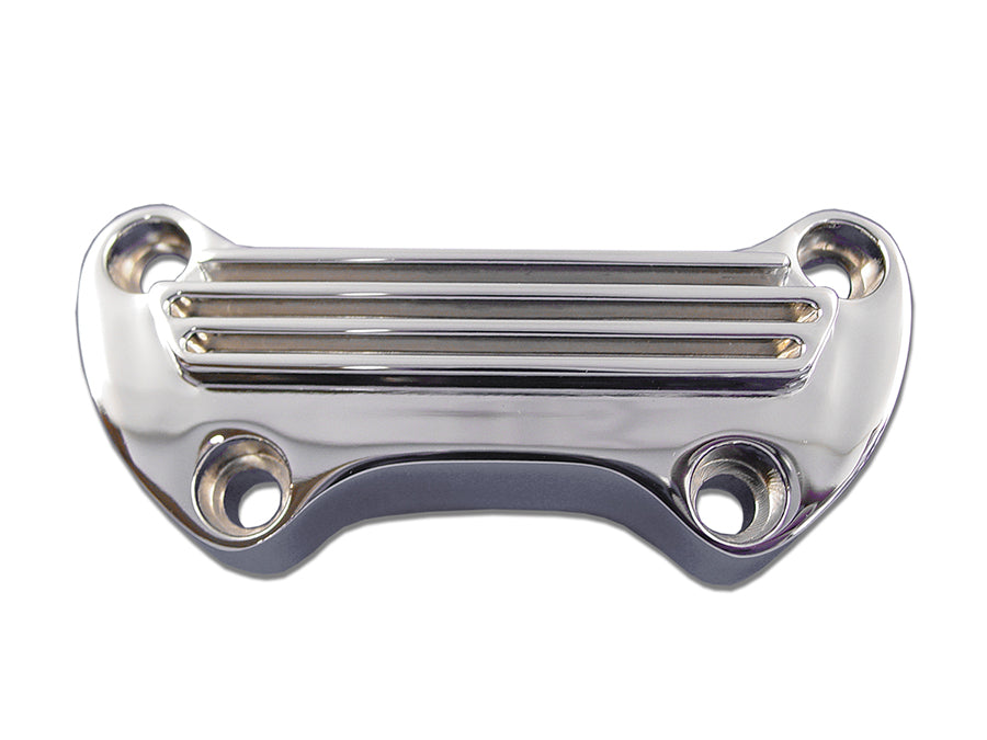 Finned Riser Top Clamp Chrome 1973 / 1984 FX 1982 / 1994 FXR 1982 / 1994 FXR 1984 / UP FXST 1974 / UP XL