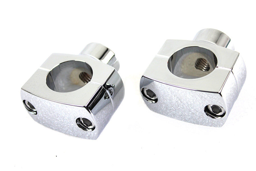 1-1/4" Shorty Riser Set Chrome 0 /  Custom application for 1-1/4" handlebars only