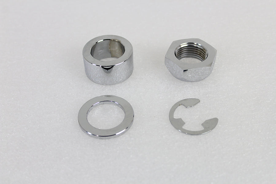 Rear Axle Spacer Set Smooth Style Chrome 2008 / UP FLT Rear Fitment with 1 Axle"