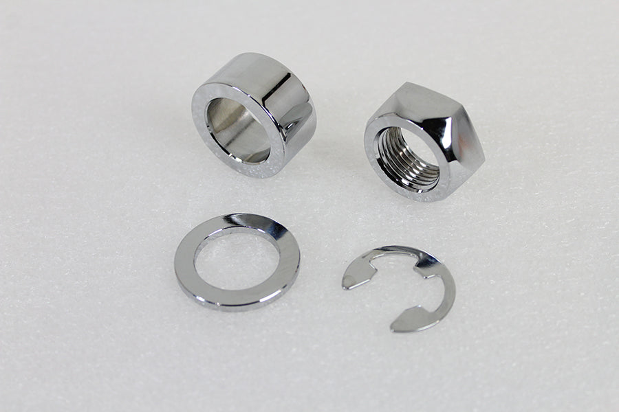 Rear Axle Spacer Set Smooth Style Chrome 2008 / UP FLT Rear Fitment with 1 Axle"