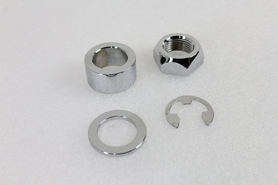 Rear Axle Spacer Set Smooth Style Chrome 2008 / UP FLT Rear Fitment with 1 Axle"