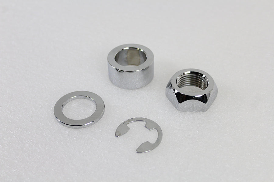 Rear Axle Spacer Set Smooth Style Chrome 2008 / UP FLT Rear Fitment with 1 Axle"