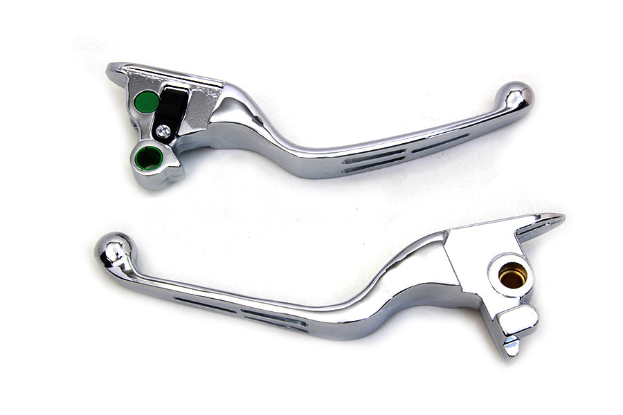 Chrome 3-Slot Wide Hand Lever Set 2015 / 2017 FXSB 2015 / 2017 FLSTN 2015 / 2017 FLSTF 2015 / 2017 FLSTC