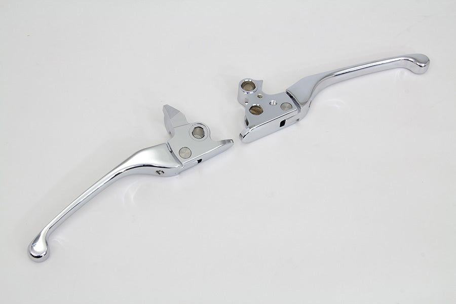 Chrome Adjustable Hand Lever Set 2008 / 2013 FLT