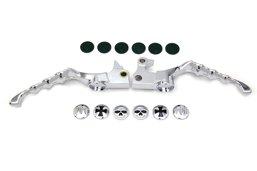 Chrome Skeleton Hand Lever Set 2004 / 2013 XL