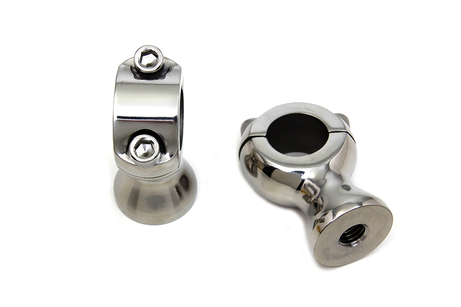 1-3/4 Polished Stainless Steel Speed Freak Riser Set 0 /  Custom application for 1 handlebars"