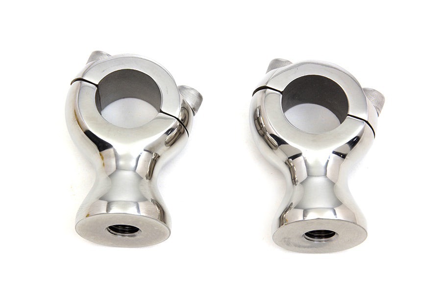 1-3/4 Polished Stainless Steel Speed Freak Riser Set 0 /  Custom application for 1 handlebars"