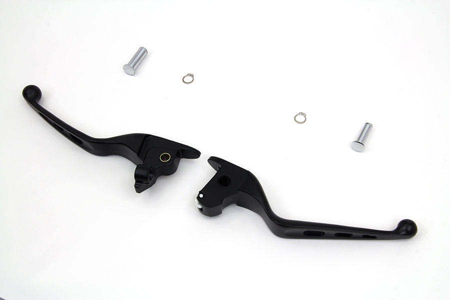 Black Drilled Hand Lever Set 2014 / 2016 FLT