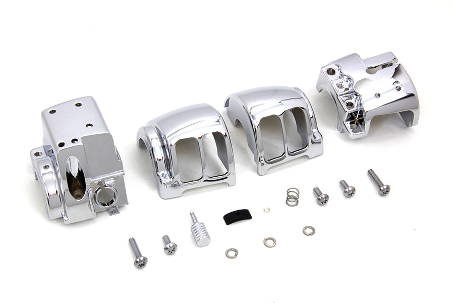 Handlebar Control Switch Housing Kit Chrome 2016 / UP FLST equipped with cruise control2016 / UP FXST equipped with cruise control