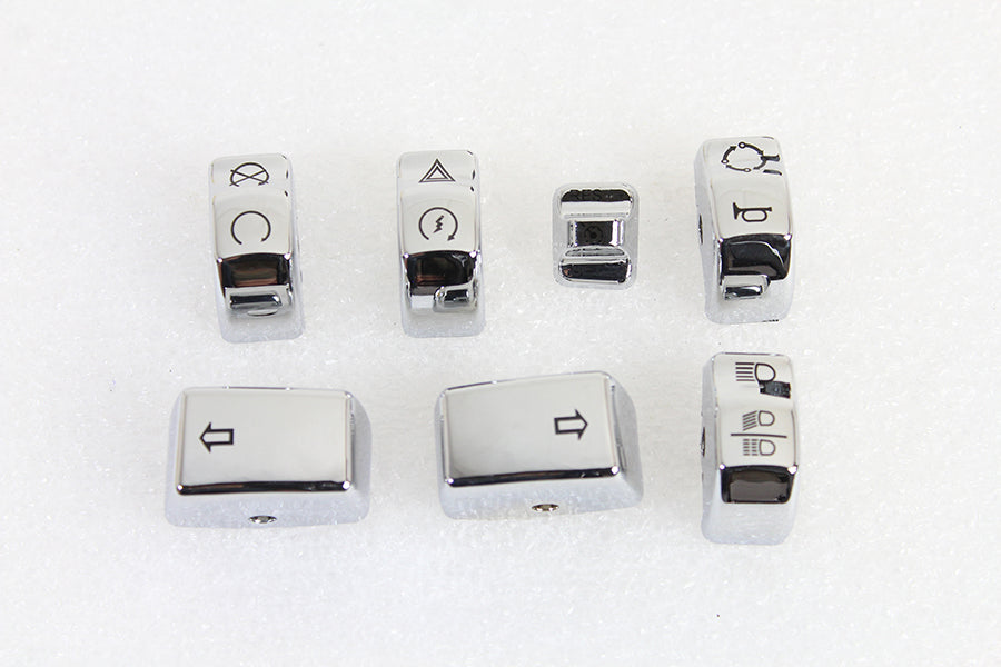 Chrome Switch Cover Set 2014 / UP XL 2012 / 2017 FXD 2011 / UP FLST 2011 / UP FXST