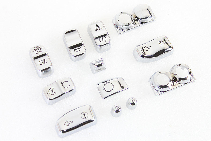 Switch Cover Set Chrome 2016 / UP FLHTCU 2016 / UP FLHTCUL 2016 / UP FLHTCUTG 2016 / UP FLHX 2016 / UP FLHXS 2016 / UP FLTRU 2016 / UP FLTRX 2016 / UP FLTRXS