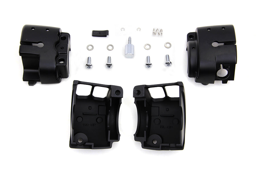 Handlebar Control Switch Housing Kit Black 2011 / UP FXST without cruise control2011 / UP FLST without cruise control2012 / 2017 FXD without cruise control2014 / UP XL without cruise control