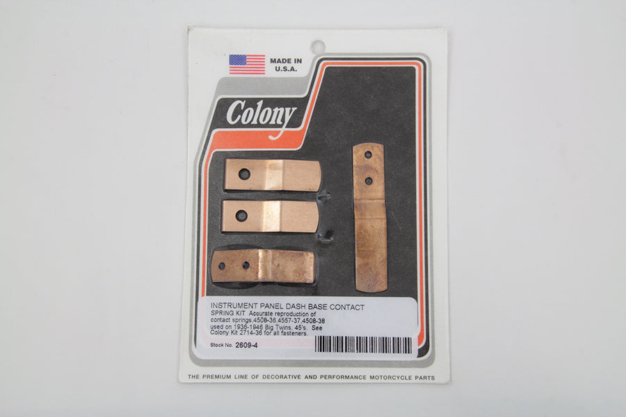 Instrument Panel Dash Base Contact Spring Kit 1937 / 1946 WL 1937 / 1963 G 1937 / 1946 UL 1936 / 1946 EL