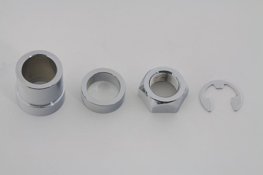 Rear Axle Nut Kit Chrome 2002 / 2007 FLT
