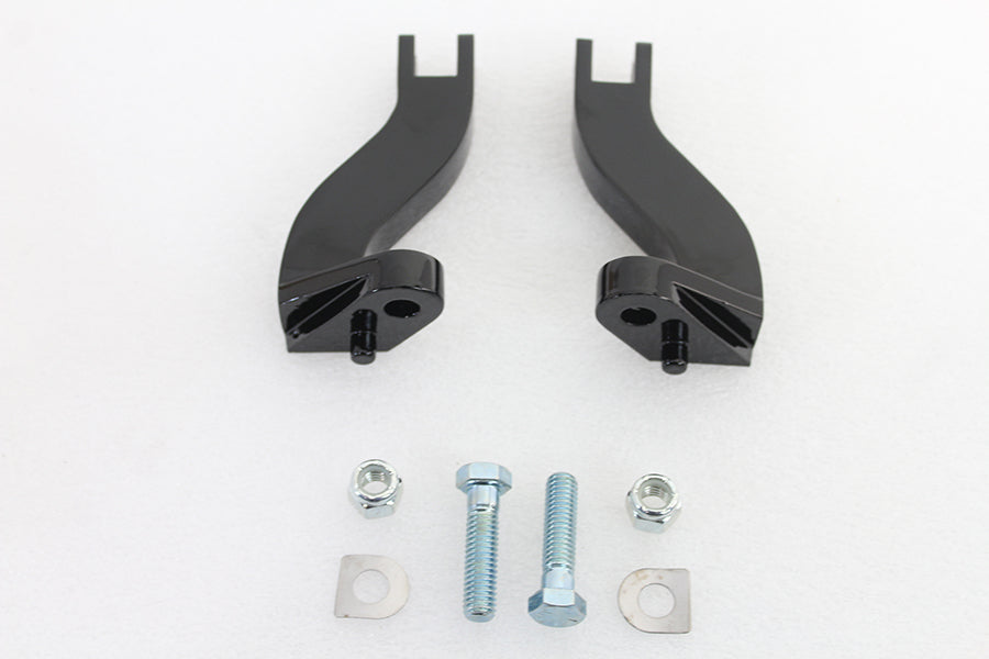 Footpeg Mount Bracket Set Passenger Black 1993 / UP FLT
